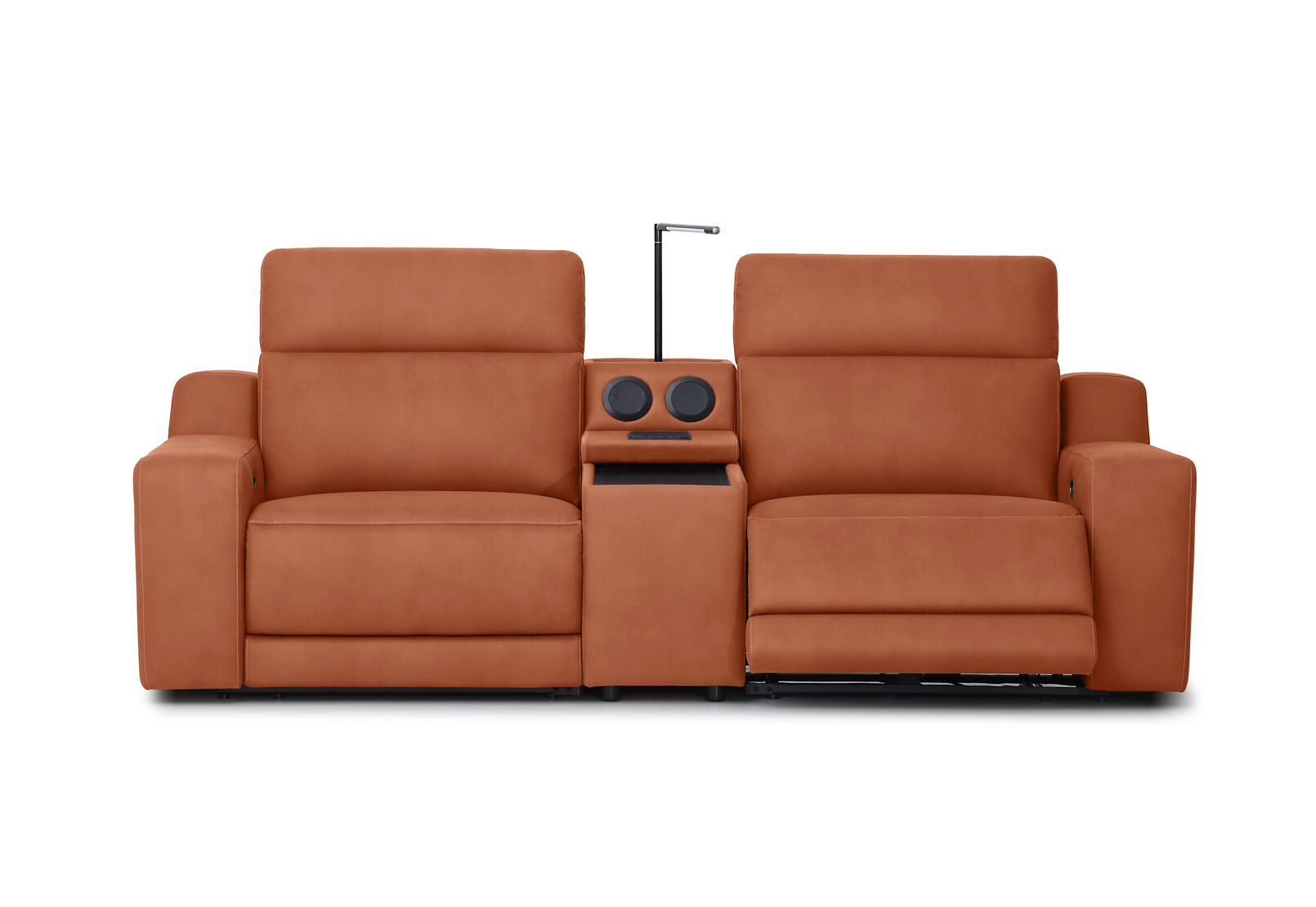 VANTRO FABRIC - 2 Seater Sofa with Inbuilt Electric Recliners and Speaker Console VANTRO FABRIC