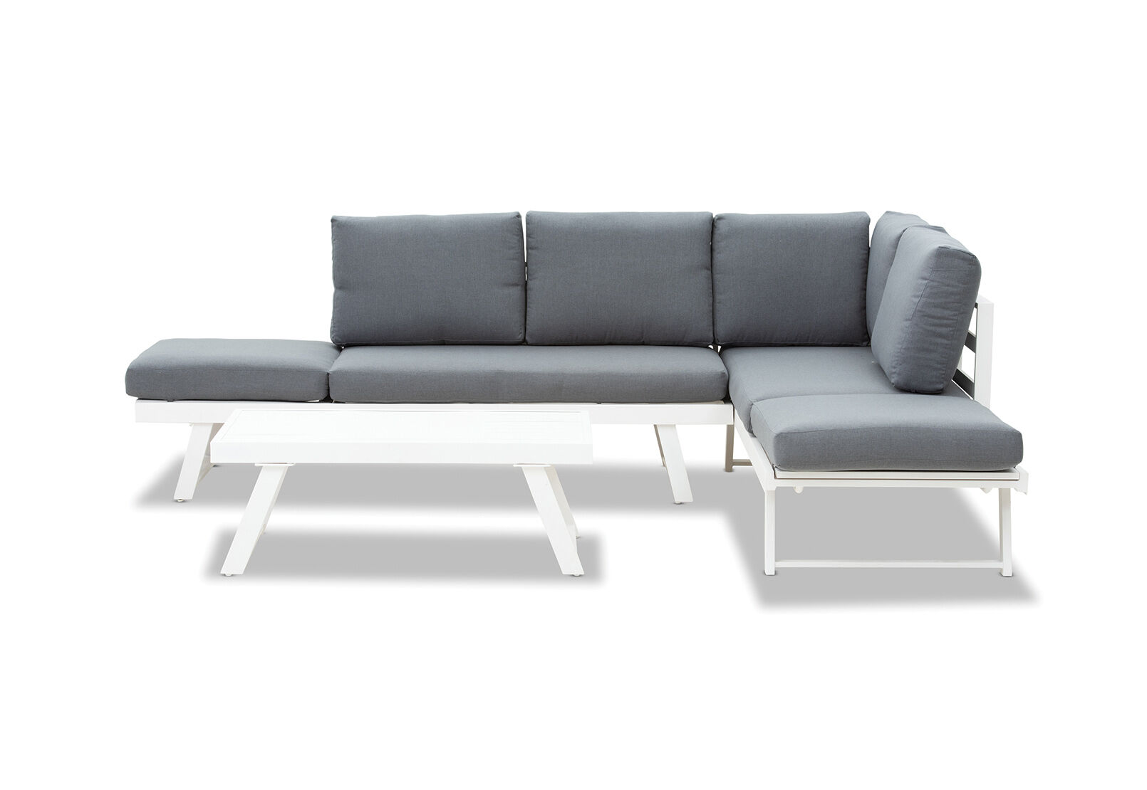 WHITE ISLA 3 Piece Outdoor Lounge Setting Amart Furniture