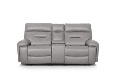 HOLLYWOOD FABRIC - 2 Seater with Electric Recliners & Console
