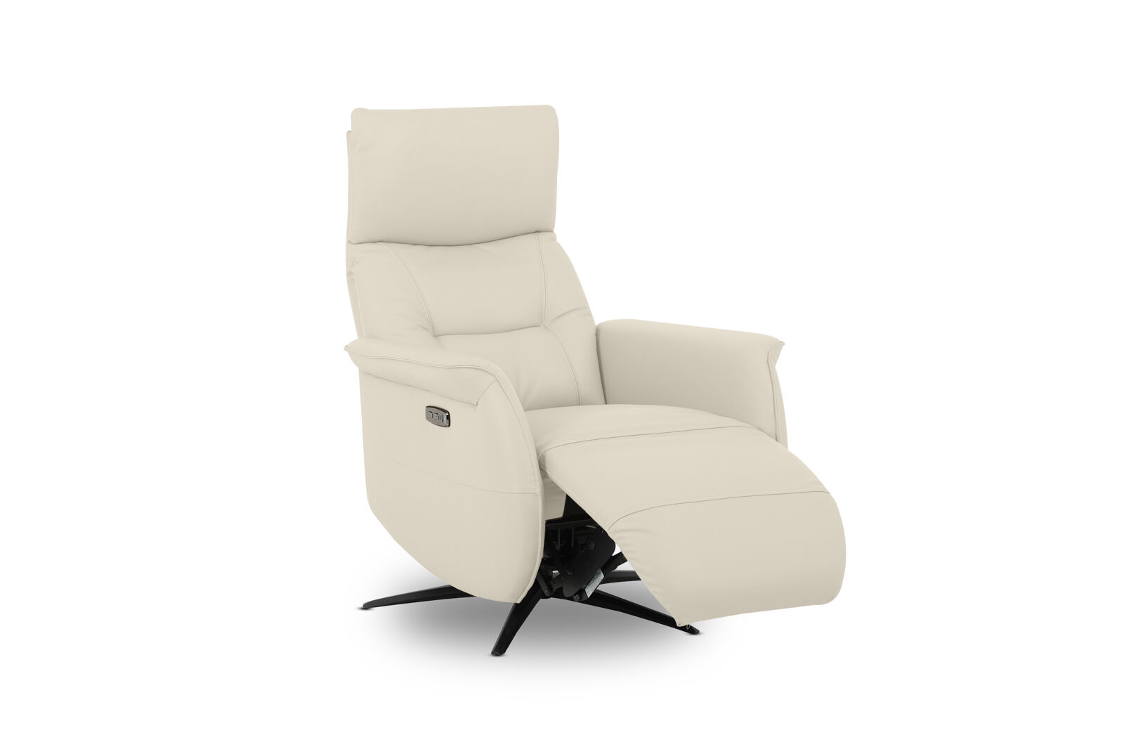 LENNY LEATHER - Swivel Deluxe Electric Recliner LENNY LEATHER