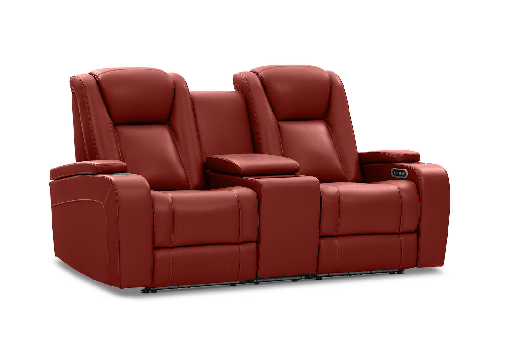SENTINAL MK2 LEATHER - 2 Seater with 2 Electric Recliners and Console SENTINAL MK2 LEATHER