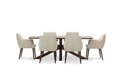 AUGUSTUS - 7 Piece Suite with Graysen Dining Chairs.