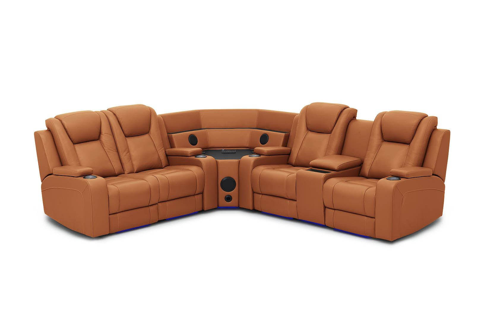 SENTINAL MK2 LEATHER - 4 Piece Corner with RHF Console SENTINAL MK2 LEATHER