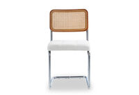 ELANE - White set of 2 Dining Chairs ELANE