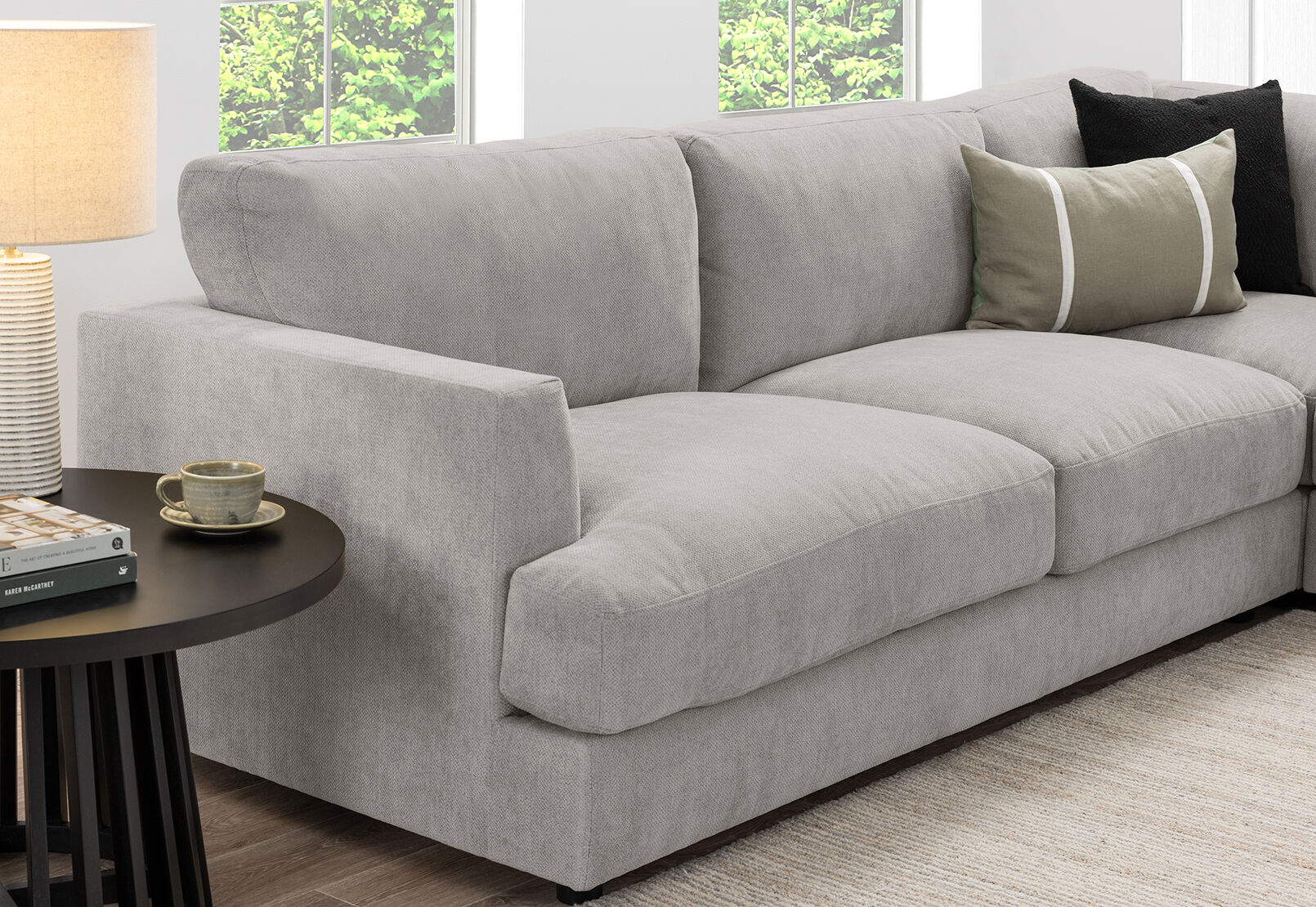 COURTNEY FABRIC - 5 Seater Corner Lounge COURTNEY FABRIC