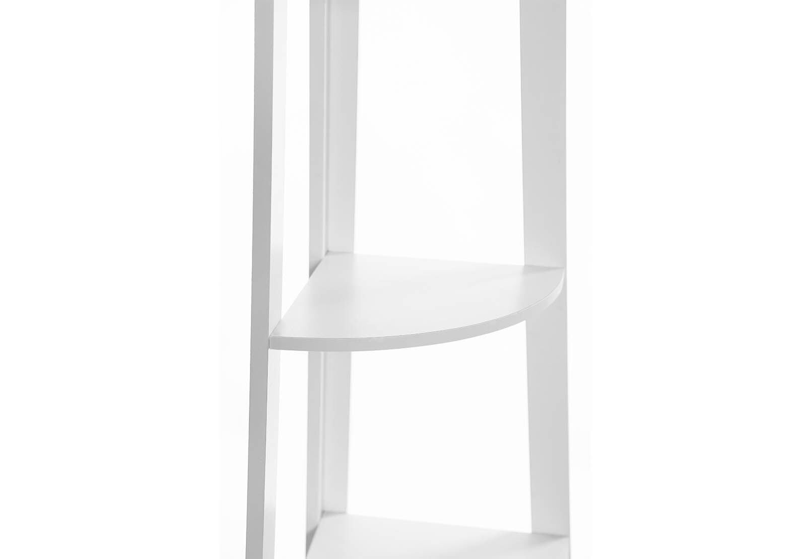 IBARRA - White Corner Bookshelf IBARRA