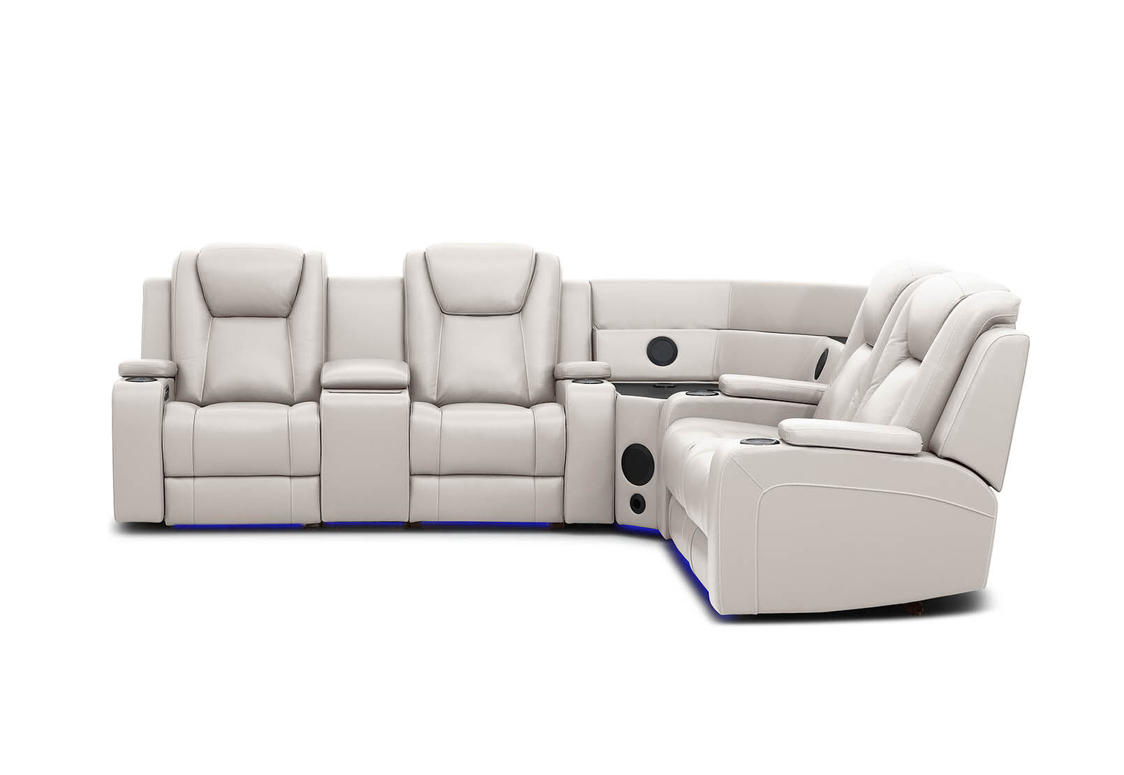 SENTINAL MK2 LEATHER - 4 Piece Corner with LHF Console SENTINAL MK2 LEATHER