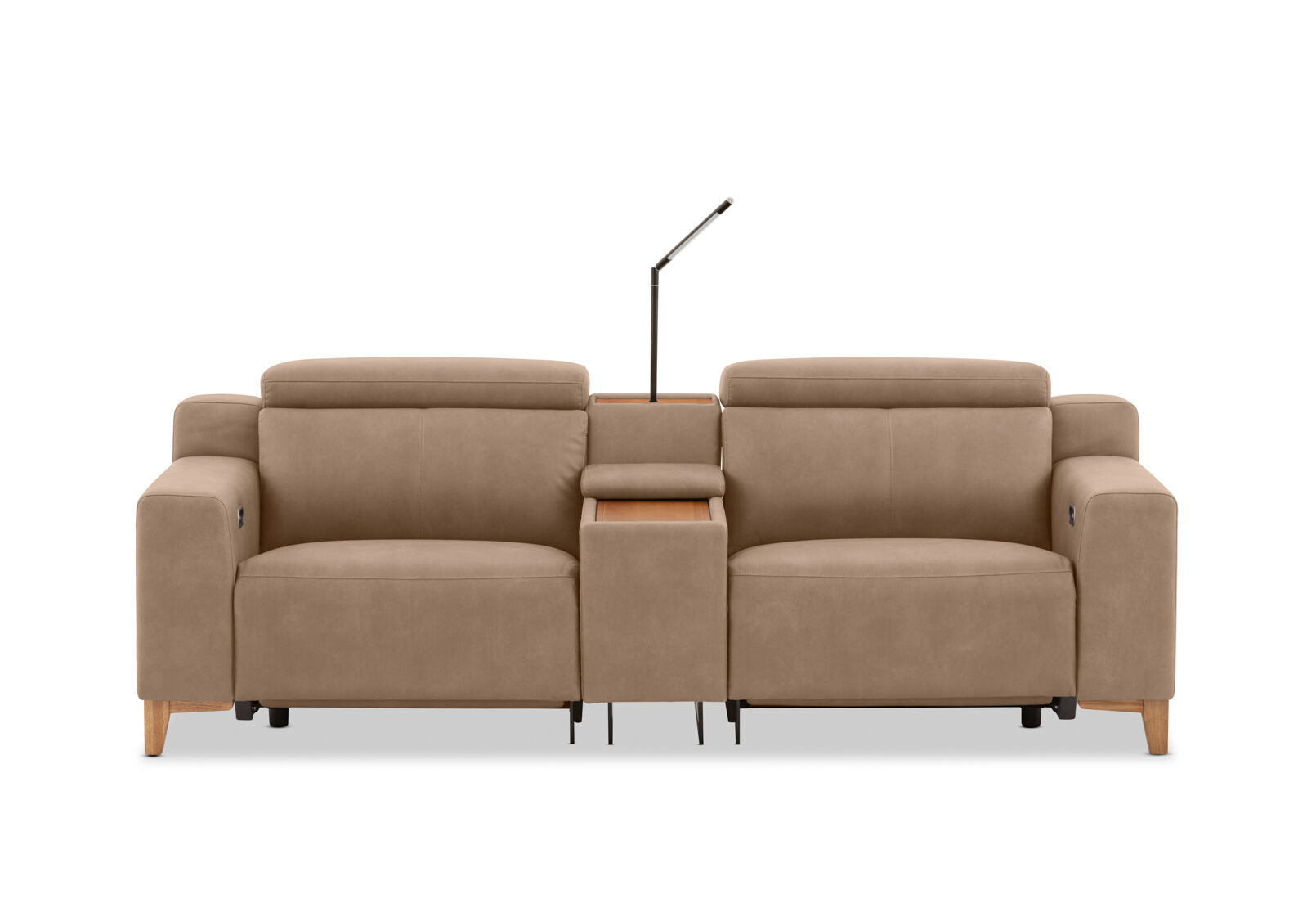 GAGE FABRIC - 2 Seater with Electric Recliners & Console GAGE FABRIC