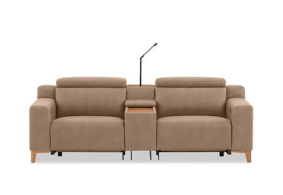 GAGE FABRIC - 2 Seater with Electric Recliners & Console