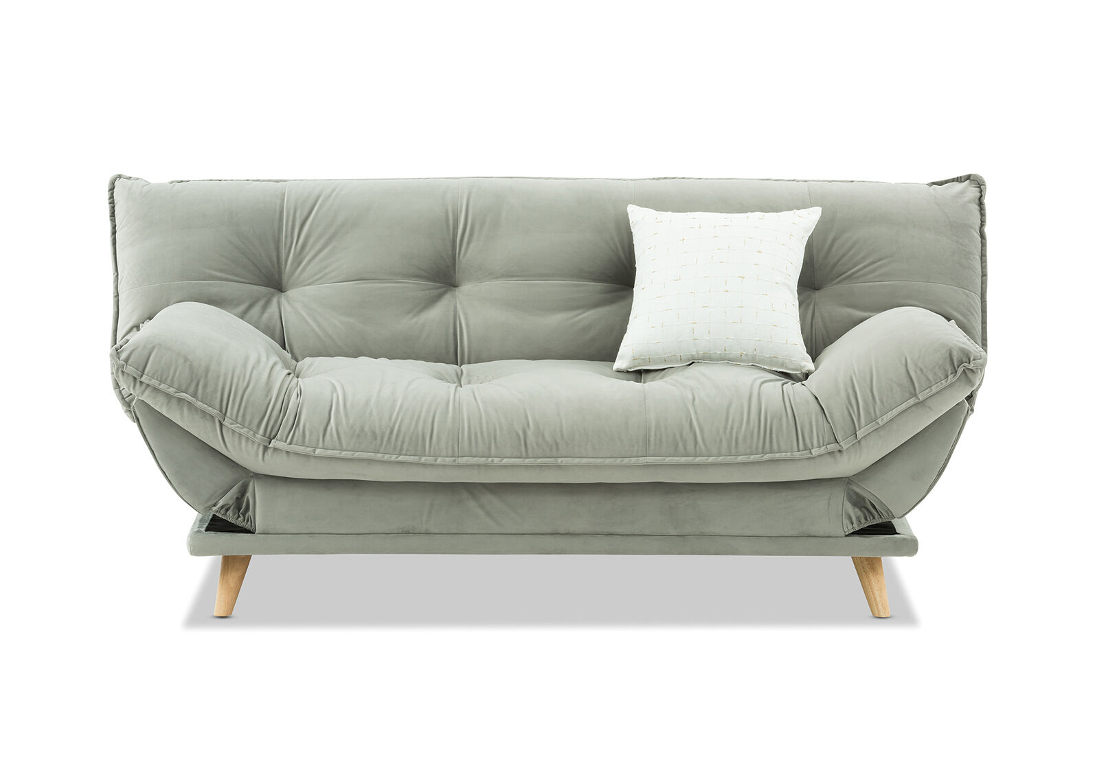 GREY PERCY Fabric Click Clack Sofa Bed