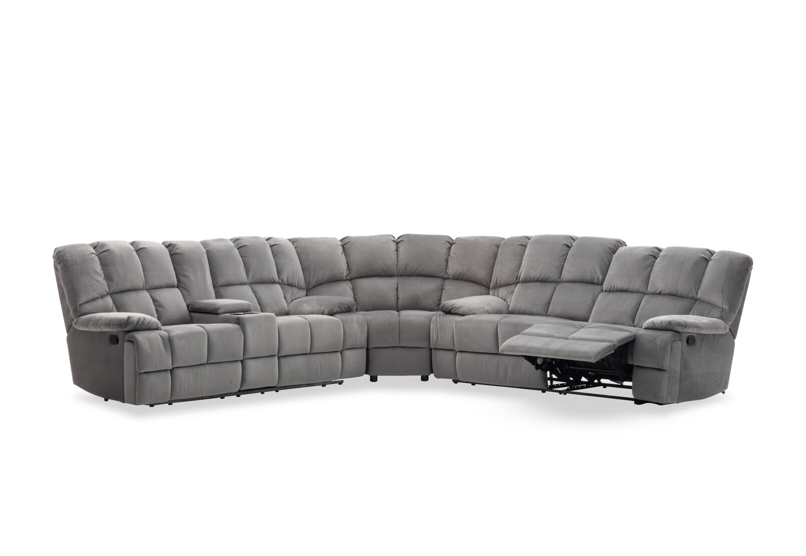 LEBRON FABRIC - Corner with Recliners LEBRON FABRIC
