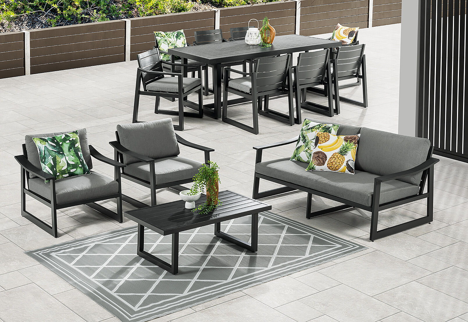ZARIAH - 4 Piece Outdoor Lounge Setting ZARIAH