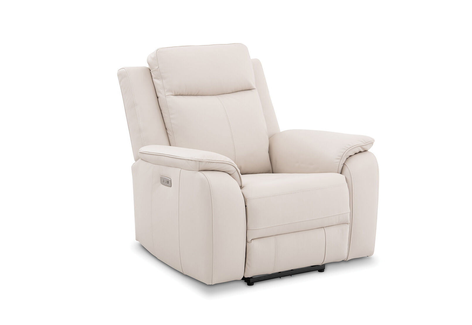 BEIGE EOIN Leather Electric Recliner