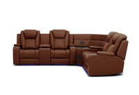 SENTINAL MK2 LEATHER - 4 Piece Corner with LHF Console SENTINAL MK2 LEATHER