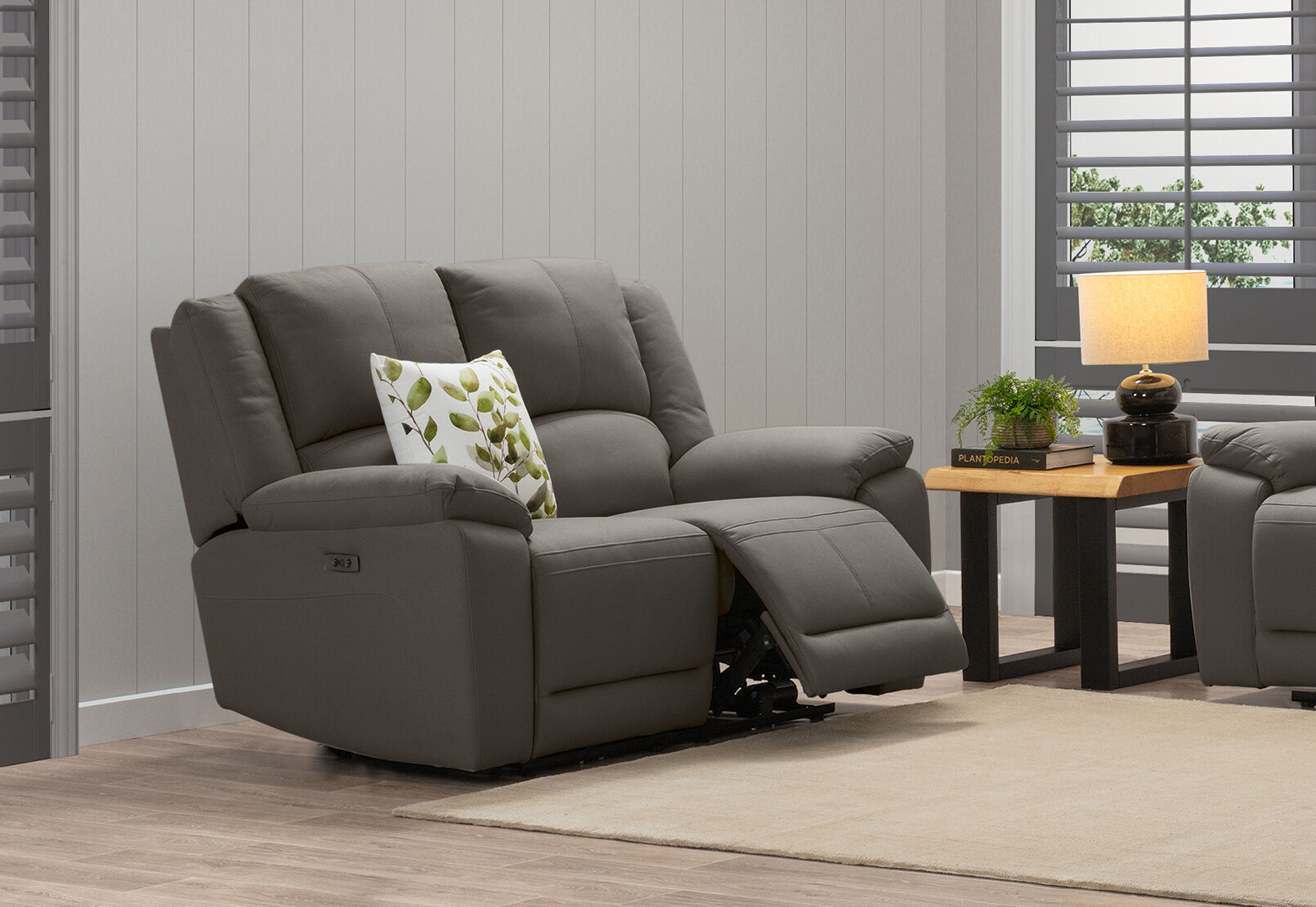 RODDICK FABRIC - 2 Seater with Electric Recliners RODDICK FABRIC