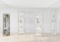 DUNN - 4 Tier Corner Bookcase DUNN