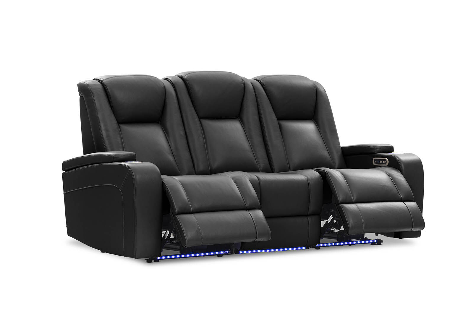 SENTINAL MK2 LEATHER - 3 Seater with 2 Electric Recliners SENTINAL MK2 LEATHER