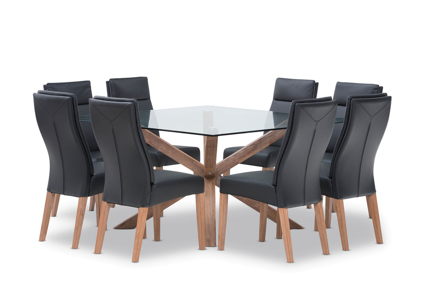 PROMENADE - 9 Piece Dining Suite with Asheville Dining Chairs PROMENADE