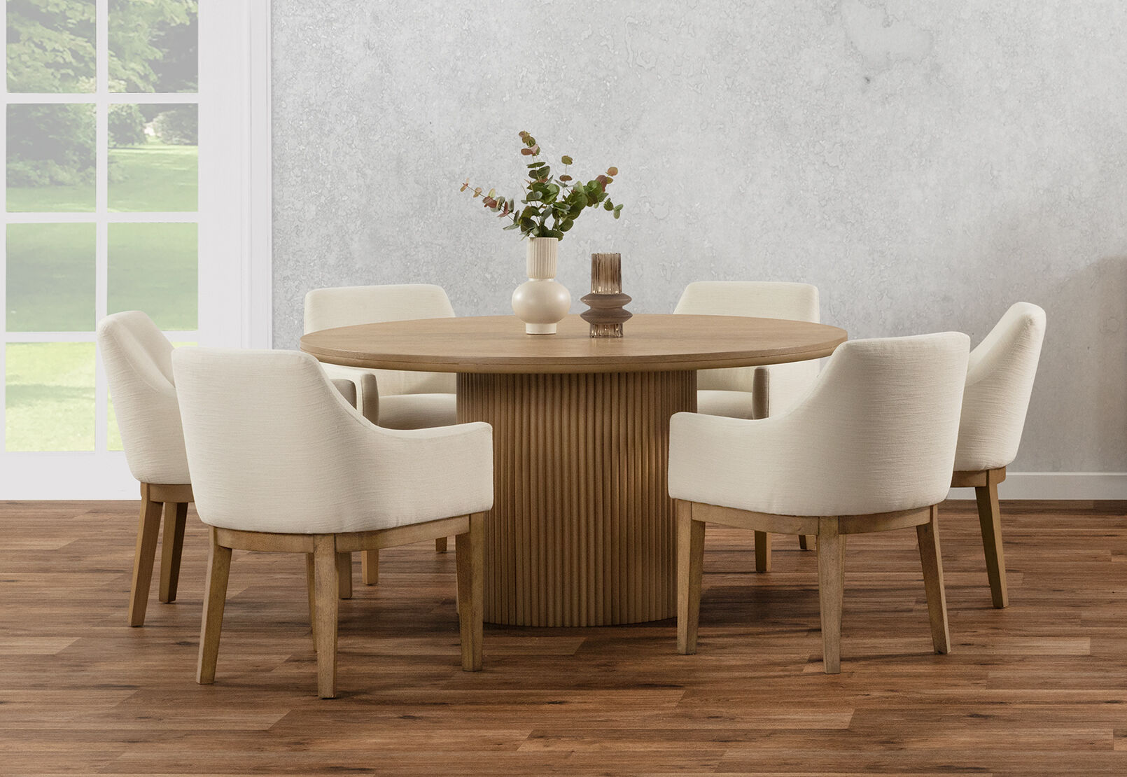 MIRAN - 7 Piece 1500 Dining Suite with Armondo Dining Chairs MIRAN