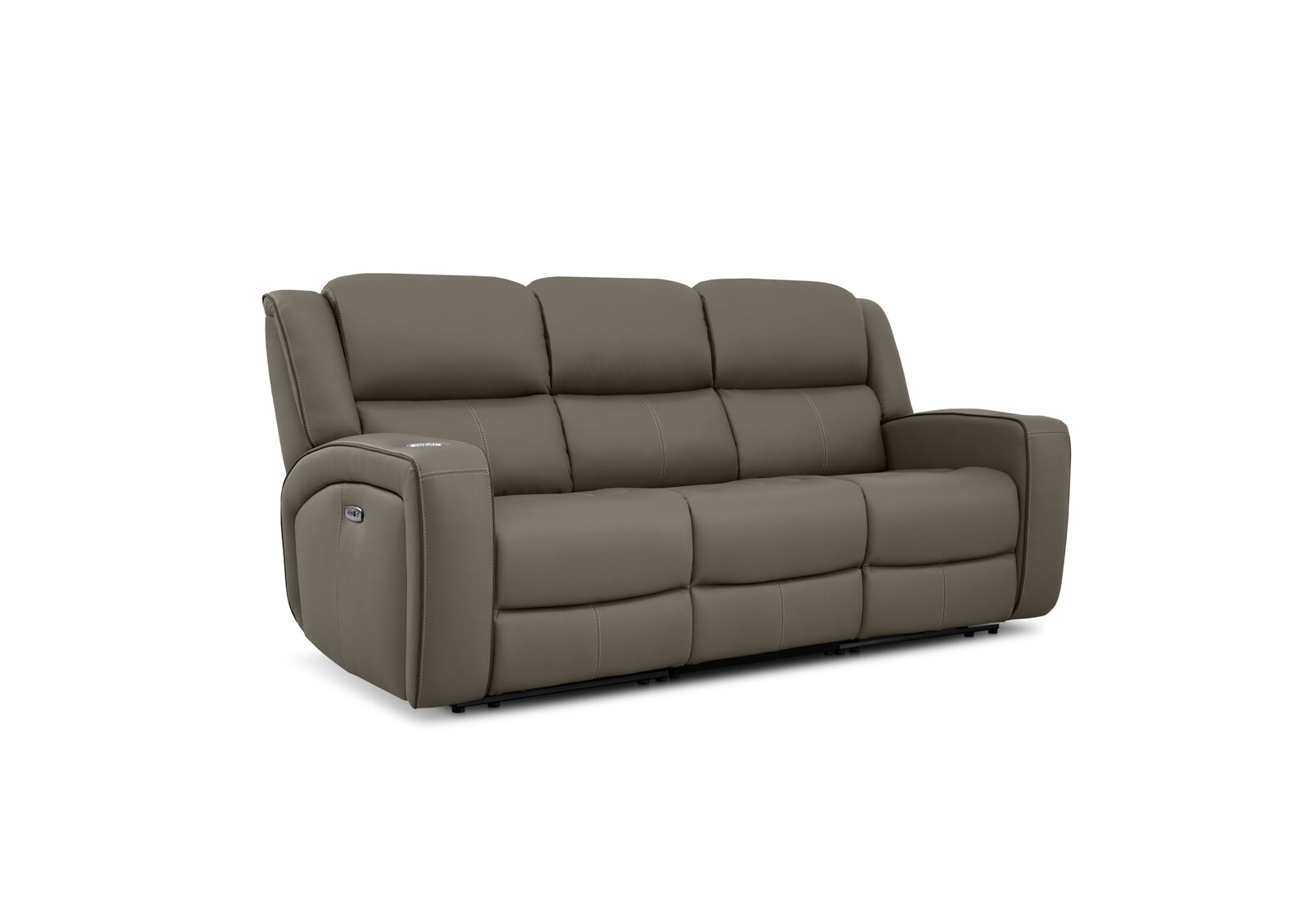 CAPALDI LEATHER - 3 Seater Sofa with 2 Inbuilt Electric Recliners CAPALDI LEATHER