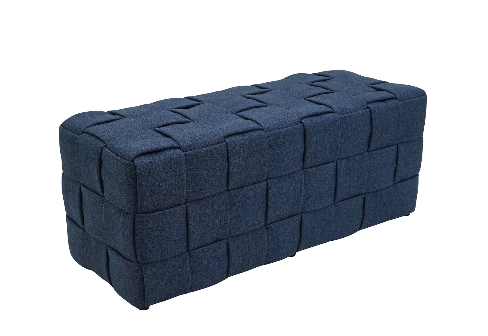 NOLAN - Navy Ottoman Bench NOLAN