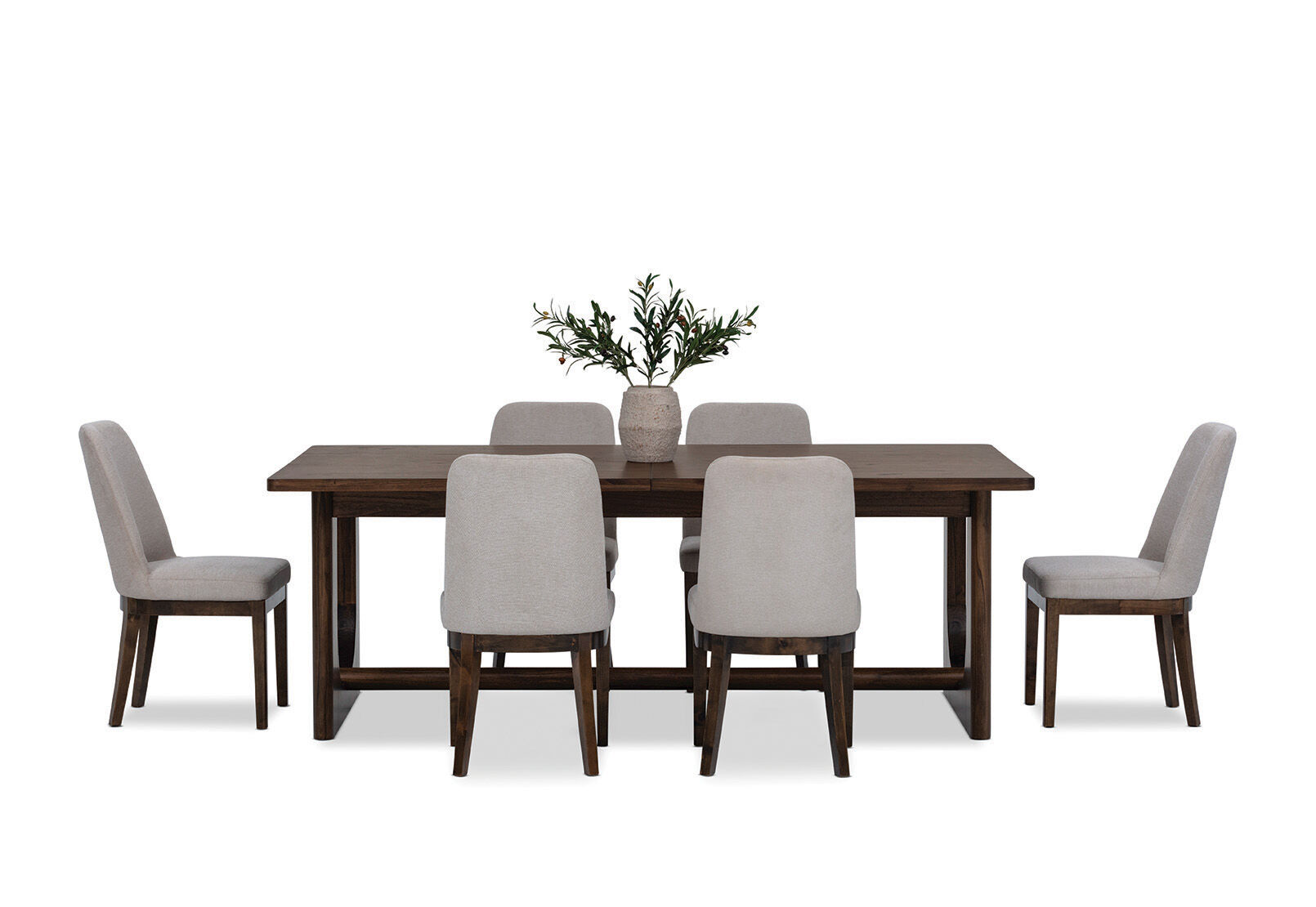 NICCOLO - 7 Piece Extension Dining Suite with Santino Dining Chairs. NICCOLO