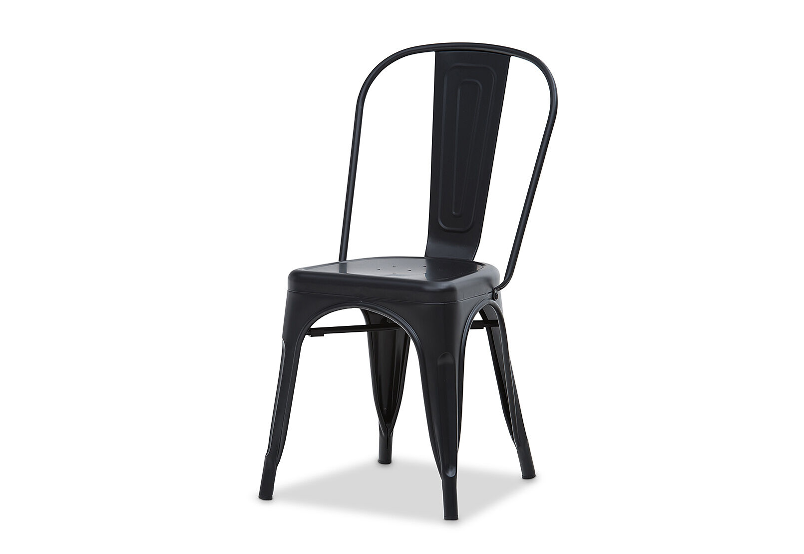 matte black rocket dining chair in painted colour  amart