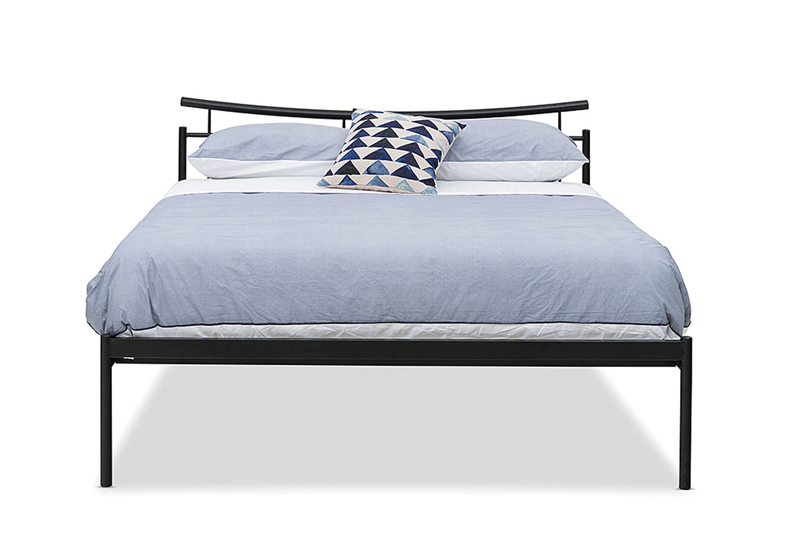 Matt Black Atlanta Double Bed Amart Furniture