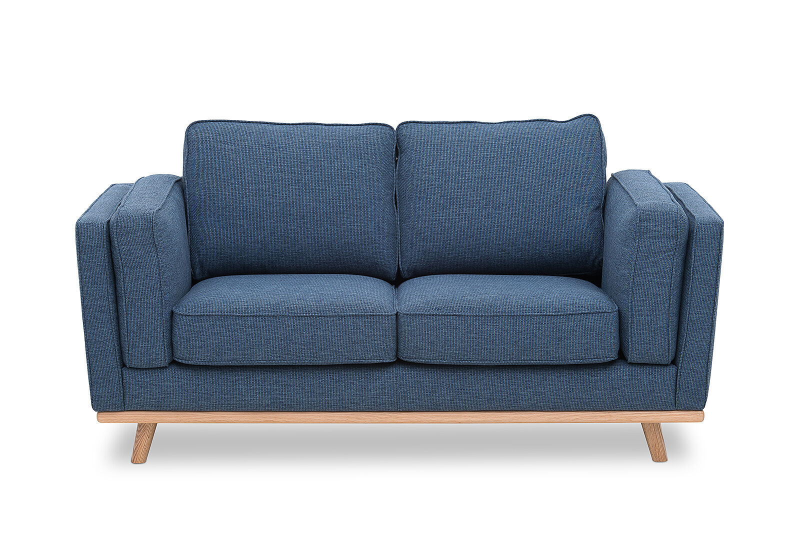 blue loras fabric 2 seater sofa amart furniture