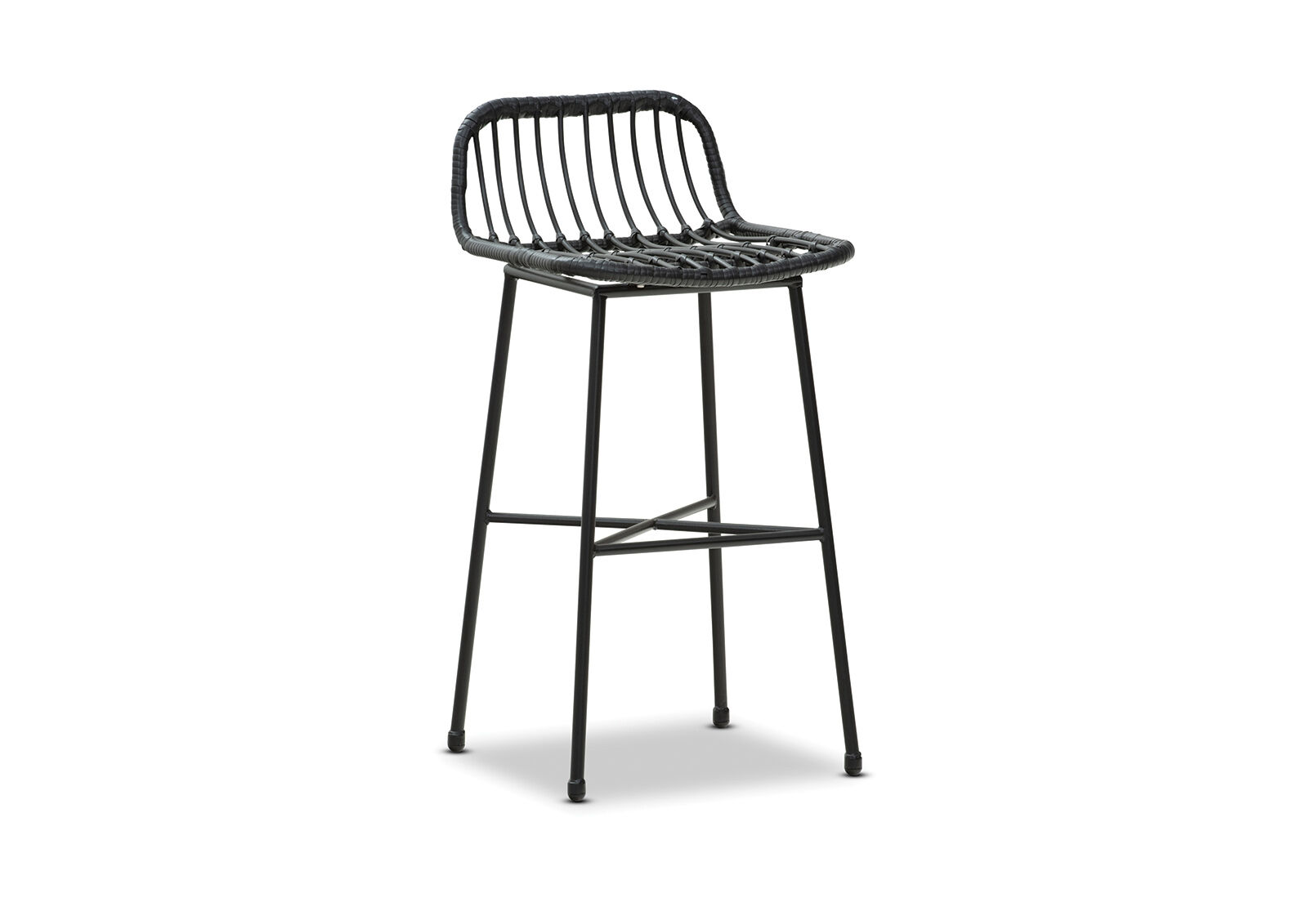 black amarillo outdoor bar stool  amart furniture