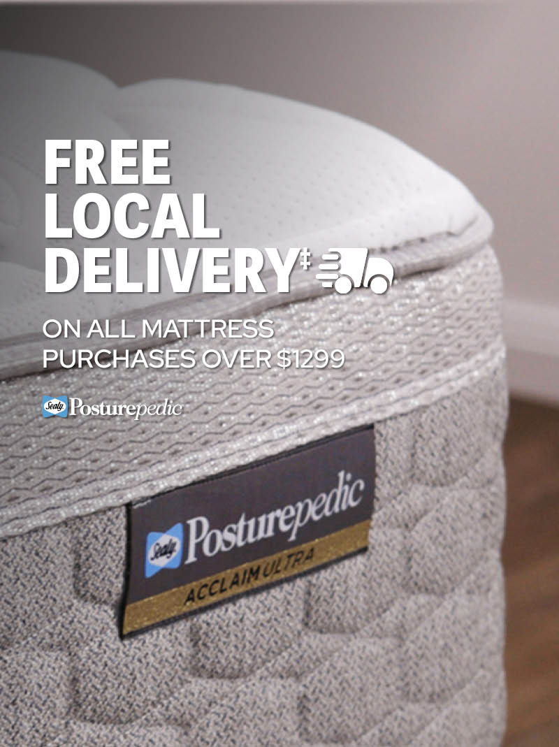50% off Mattresses + Free Local Delivery All Mattresses Over $1299