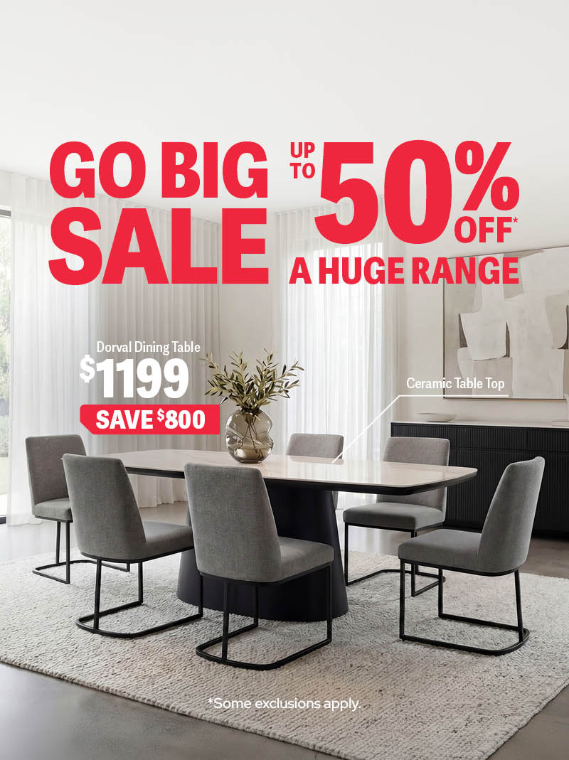 Up to 50% off* Go Big Sale