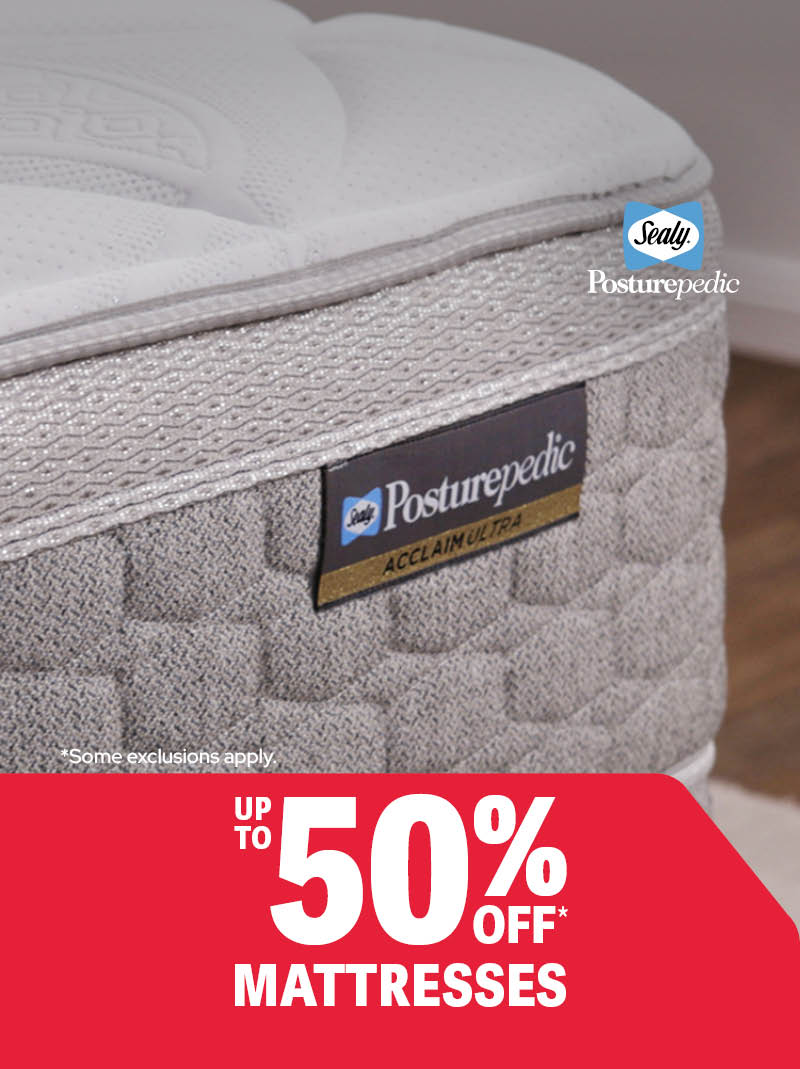 Up to 50% off* Mattresses