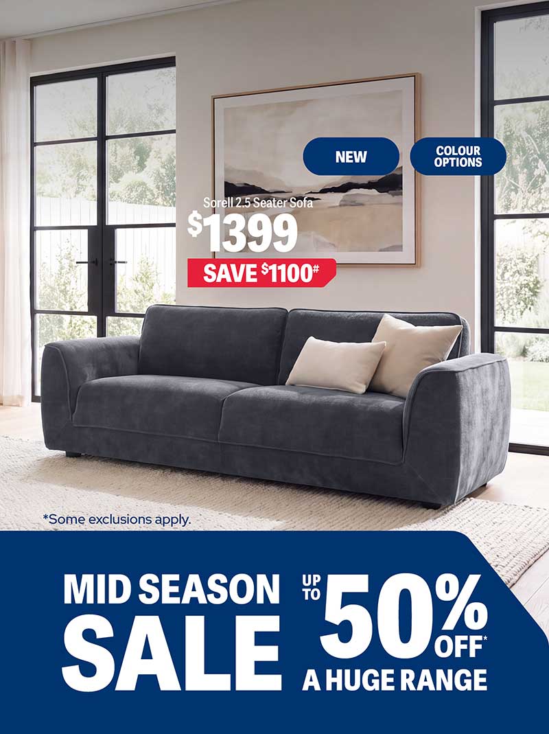 Up to 50% off Mid Season Sale