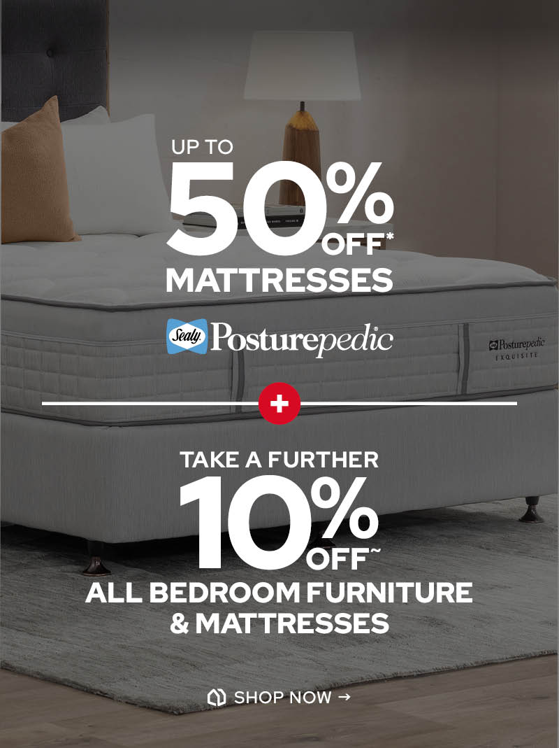 Up to 50% off Mattresses + Futher 10% Off