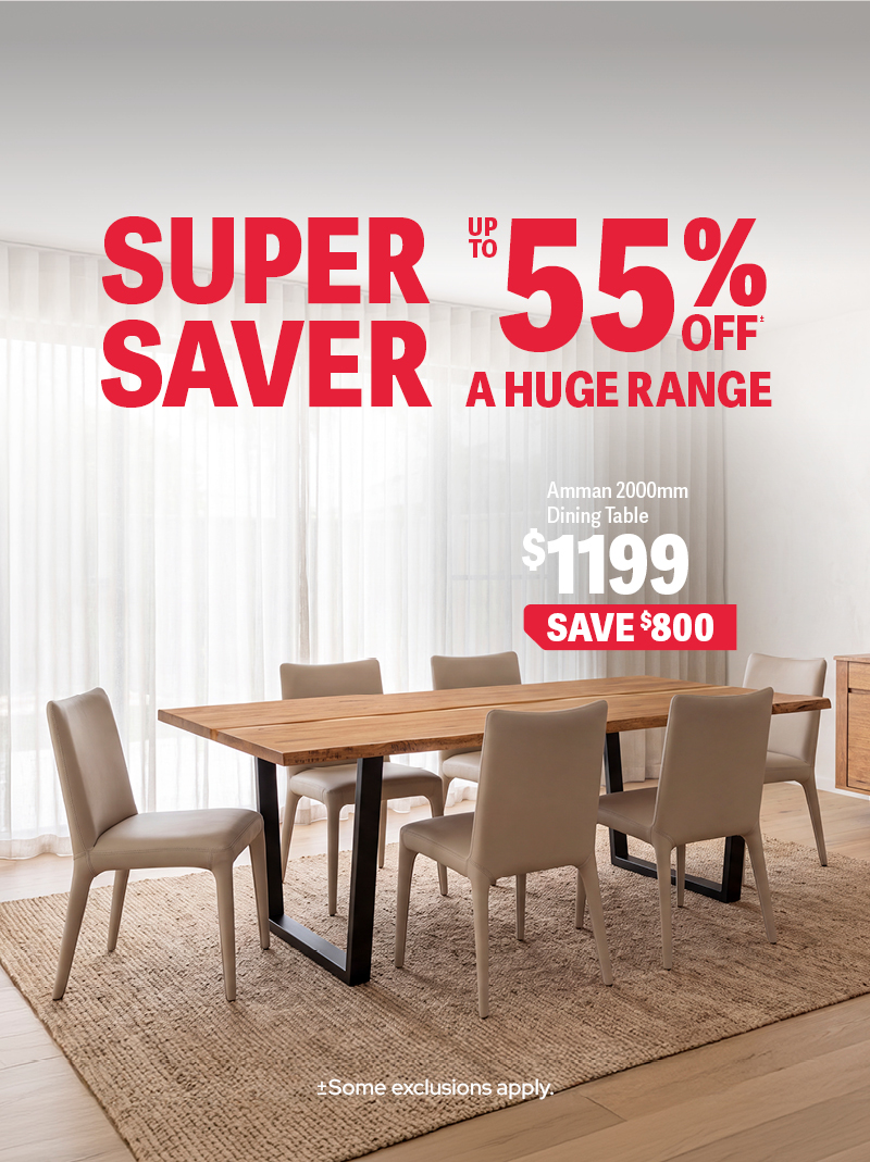 Up to 55% off Super Saver Sale