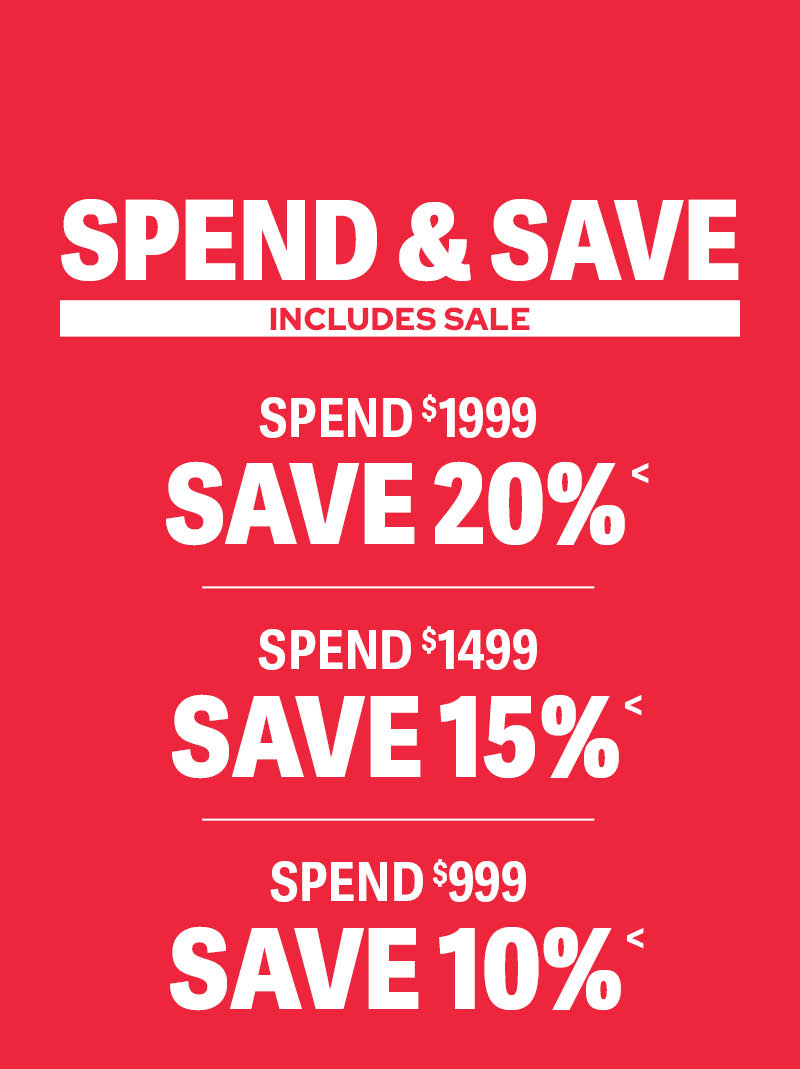 Spend & Save Including Sale<