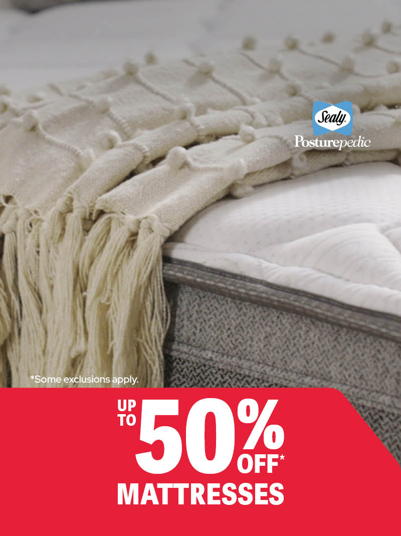 Up to 50% off* Mattresses