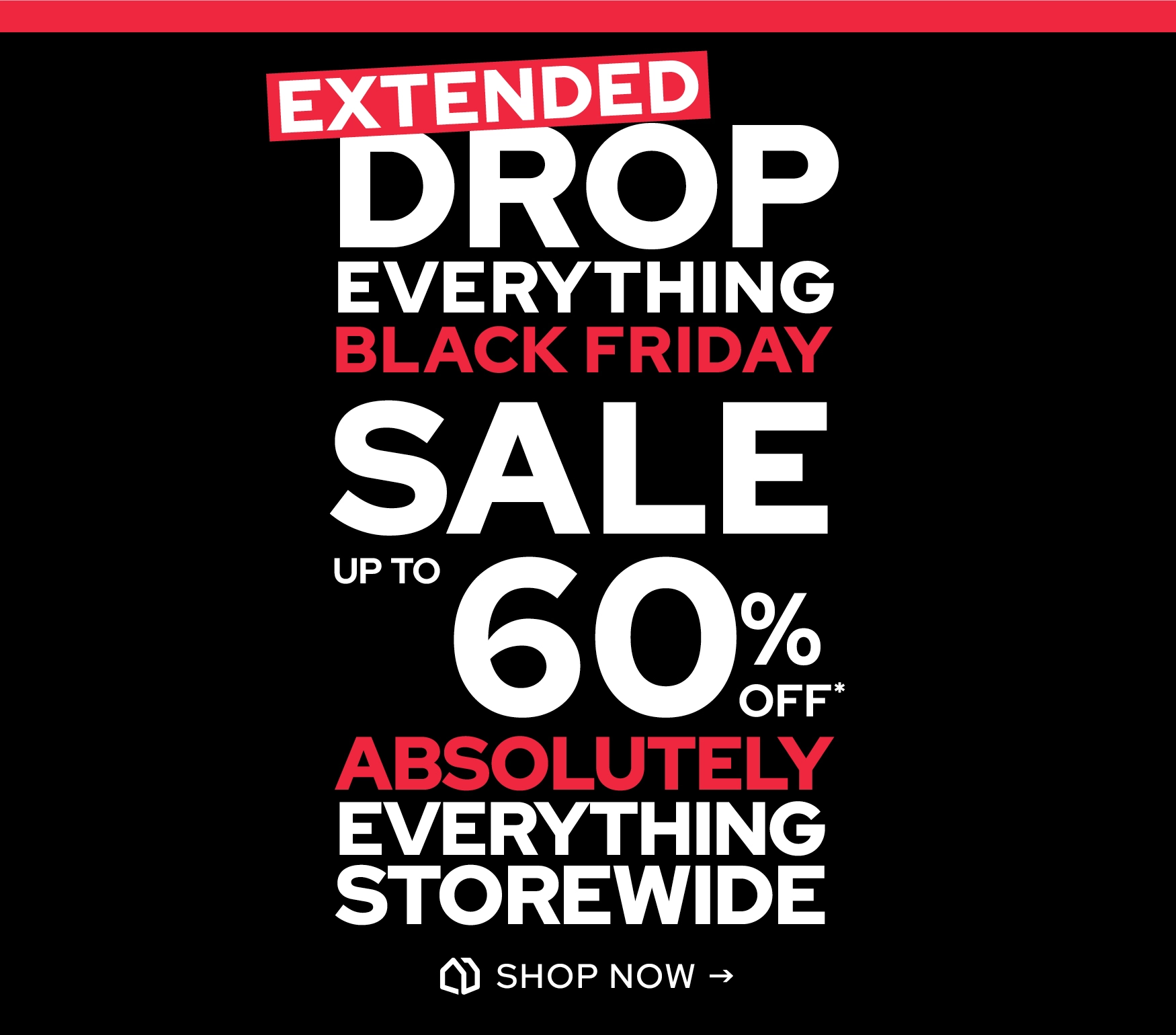 Absolutely Everything on Sale Up to 60% Off