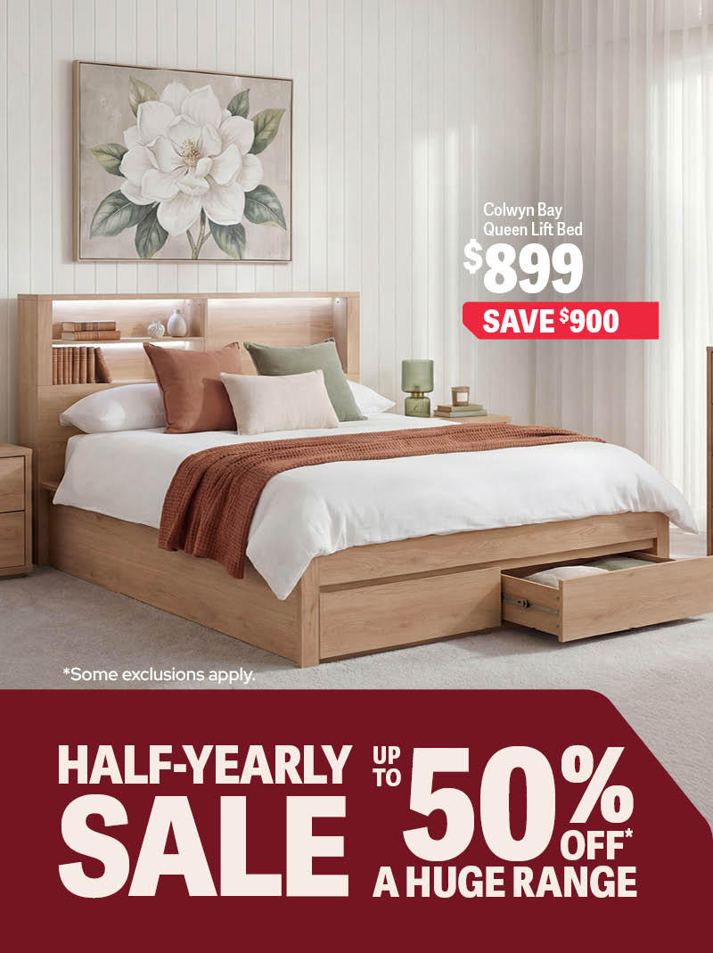 Up to 50% off* Half-Yearly Sale