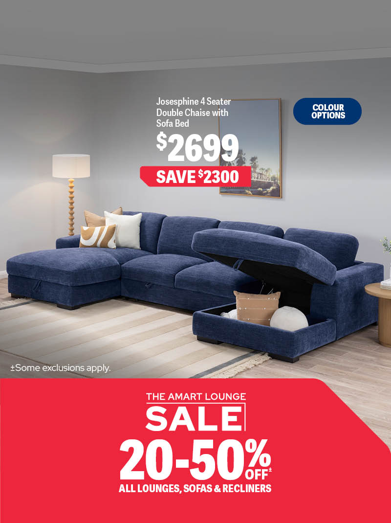 20-50% ALL LOUNGES, SOFAS & RECLINERS