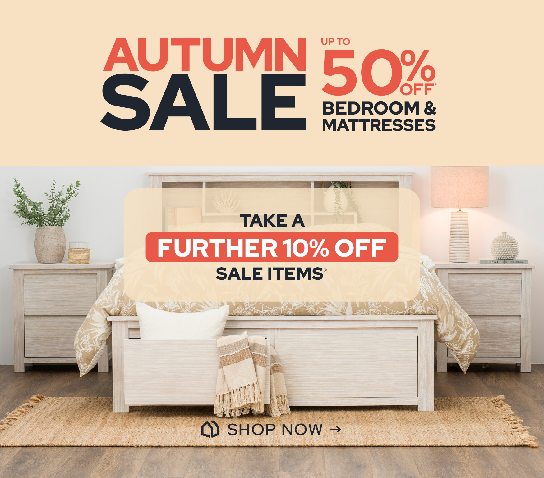Autumn Sale: Take A Further 10% Off> Bedroom & Mattresses