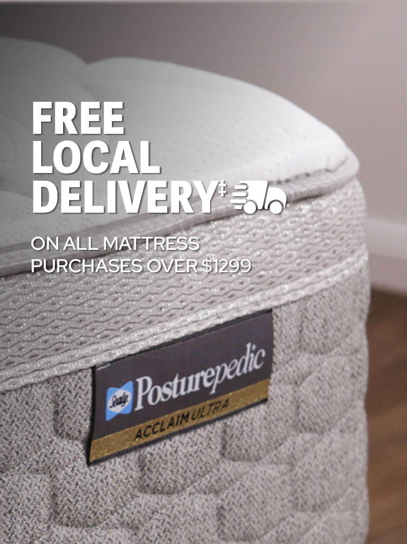 50% off Mattresses + Free Local Delivery All Mattresses Over $1299
