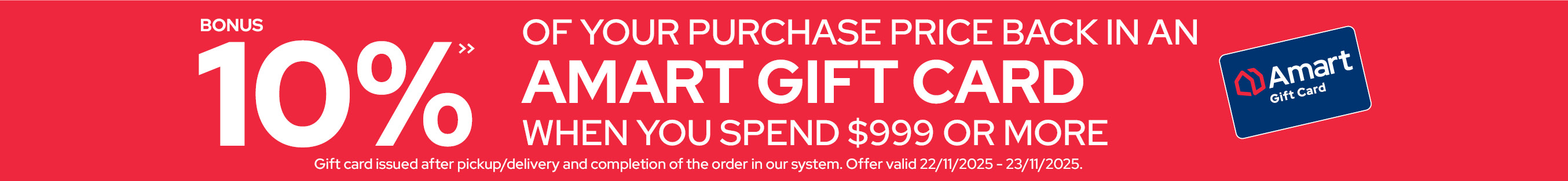 Amart GIft Card Offer