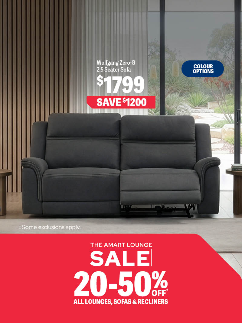 20-50% ALL LOUNGES, SOFAS & RECLINERS