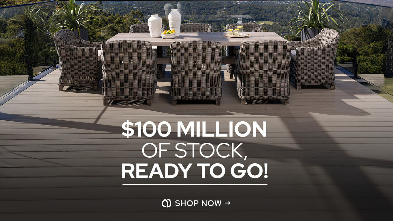 100 million dollars of stock ready to go!