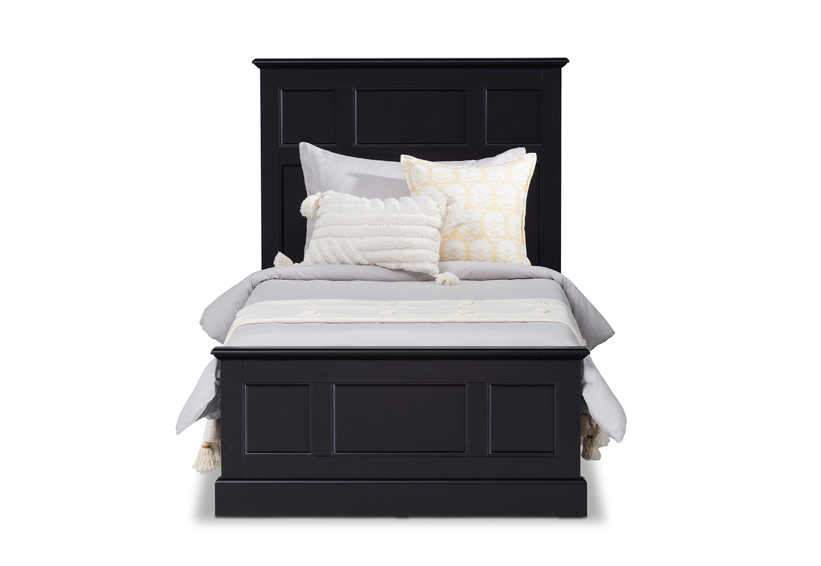 BLACK CHRYSTELLE King Single Bed