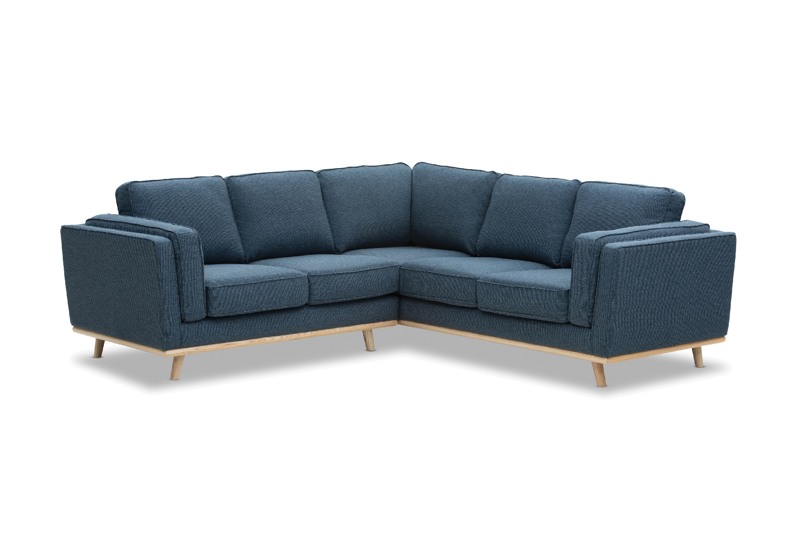 BLUE LORAS Fabric 5 Seater Corner Amart Furniture