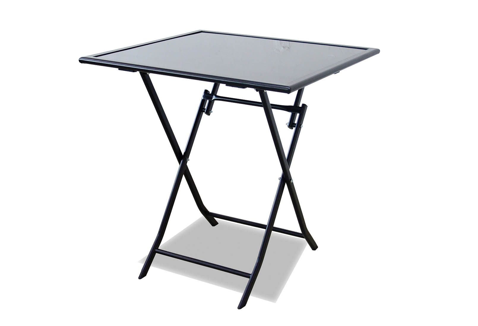 BLACK FELICIA Outdoor Square Folding Table Amart Furniture