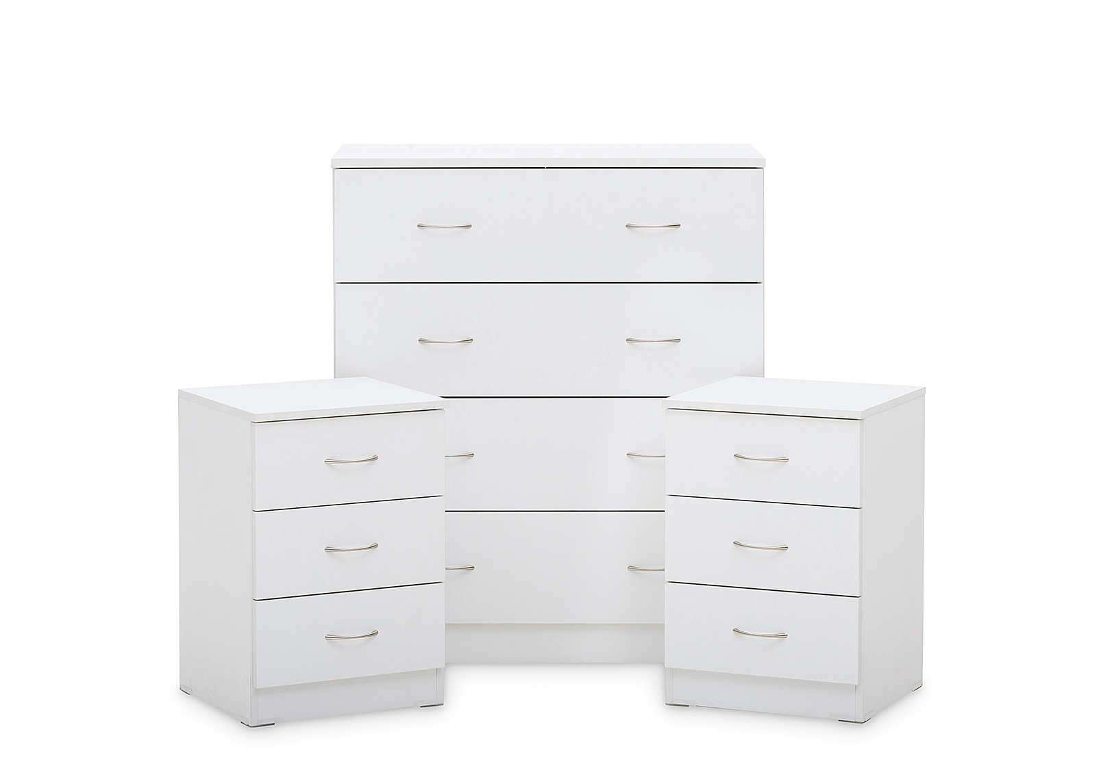 WHITE SPACESAVER Budget 3 Piece Chest Set